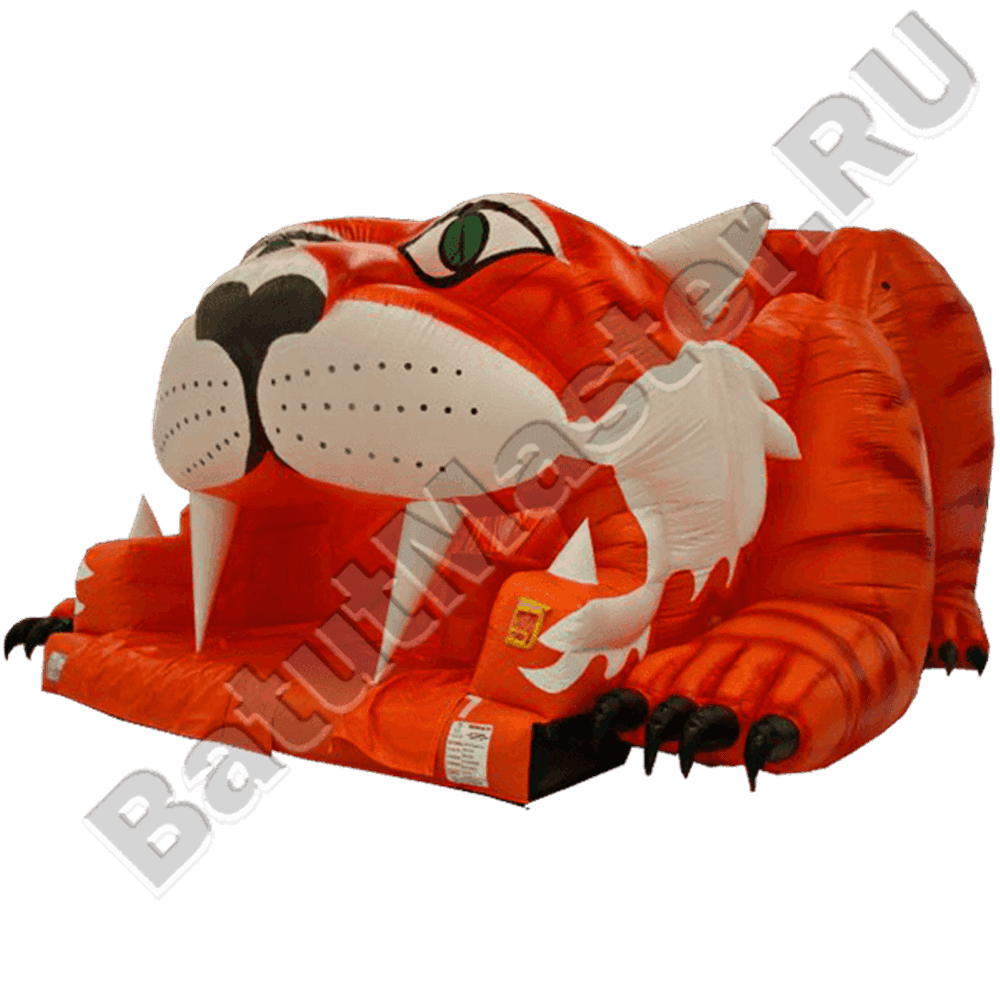 Детский надувной батут-горка "Тигр"