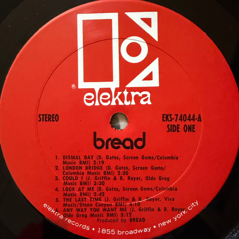 Bread ‎– Bread (США 1969г.) Т