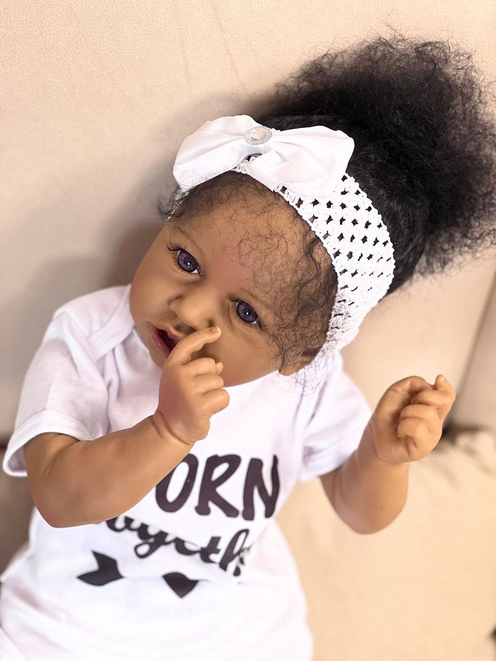 Кукла Реборн мягконабивная 55см в пакете (FA-369)