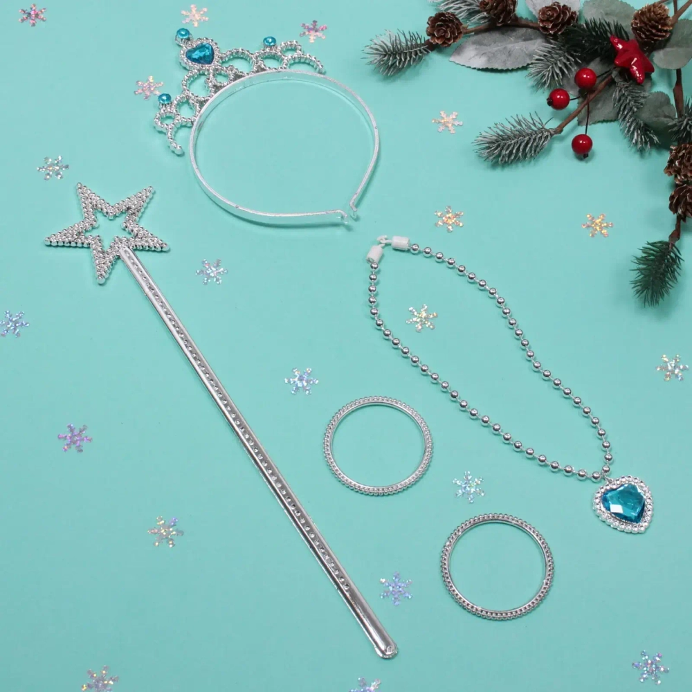 Набор карнавальный «Новогодний вечер» (ободок, палочка, браслет, подвеска), микс цветов