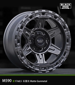 Диск колёсный литой BLACK MUD M590 R17 8,5 ЕТ0 Dark Matte Tint / Matte Gunmetal