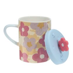 GAEM Кружка с крышкой, 400 мл, L12 W8,5 H12,5 см, 4в.