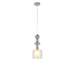 8292/1A MODERNI хром/белый/прозрачный, металл/стекло/хрусталь Подвес E27 1*60W 220V GANNA