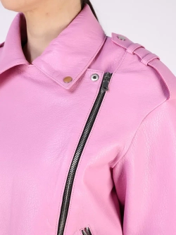 Кожаная куртка демисезонная косуха оверсайз