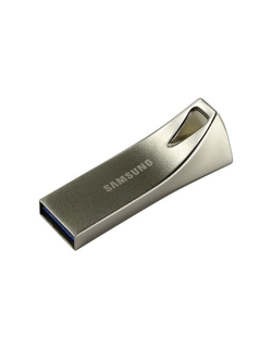 Флешка USB Flash Samsung Drive 256Gb BAR Plus, USB 3.1, 300 МВ / s, серебристый [MUF-256BE3 / APC / CN]