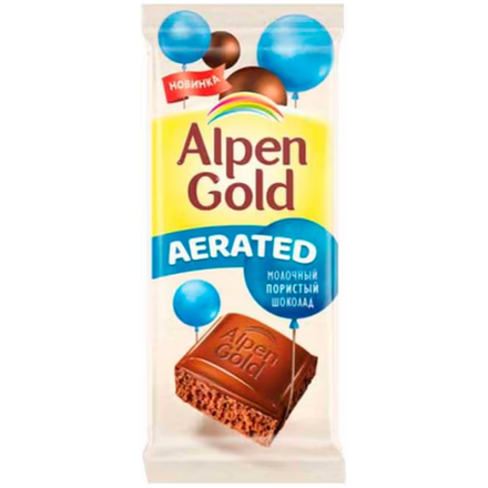 Шоколад Alpen Gold Aerated пористый молочный 80 гр