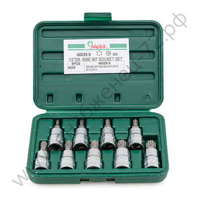 Набор торцевых головок RIBE Hans, 46029-9