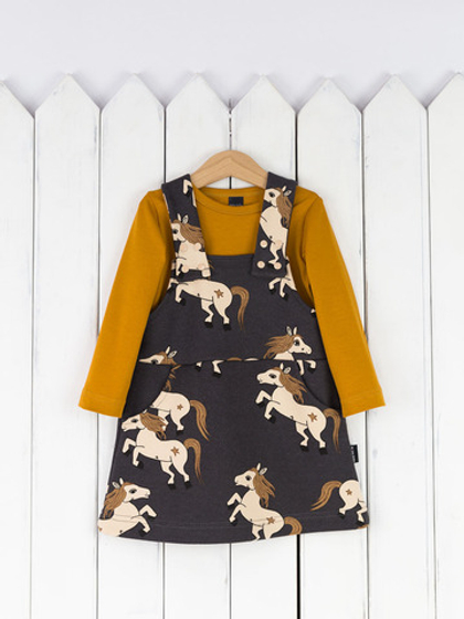 Сарафан из футера с лонгсливом