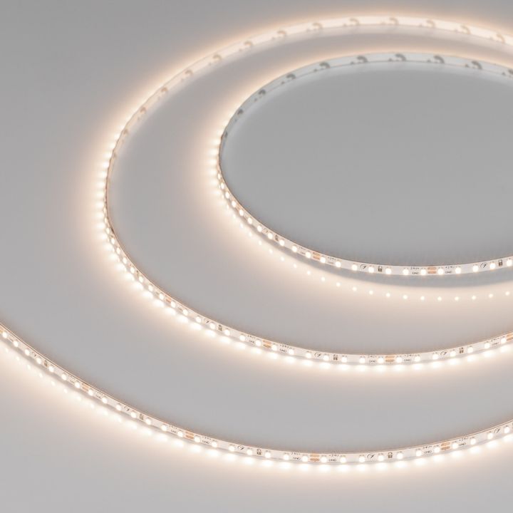 Светодиодная лента Arlight 5W/m 168Led/m 2216SMD теплый белый 5M MICROLED-M168-4mm 24V Warm3500 046731