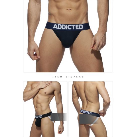 Мужские трусы джоки темно-синие Addicted AD4011-16