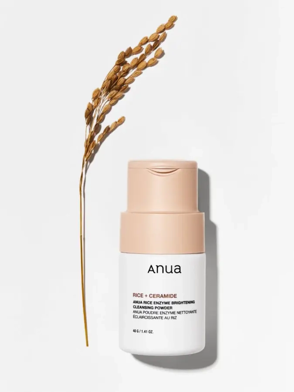ANUA Энзимная пудра смягчающая с рисовым экстрактом Rice Enzyme Brightening Cleansing Powder (40 г)