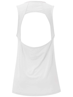 Женский топ теннисный Nike Pro Tank Essential Open Back GX W - white/black