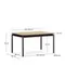 Canyelles Уличный раздвижной стол черный 140 (200) x 90 см