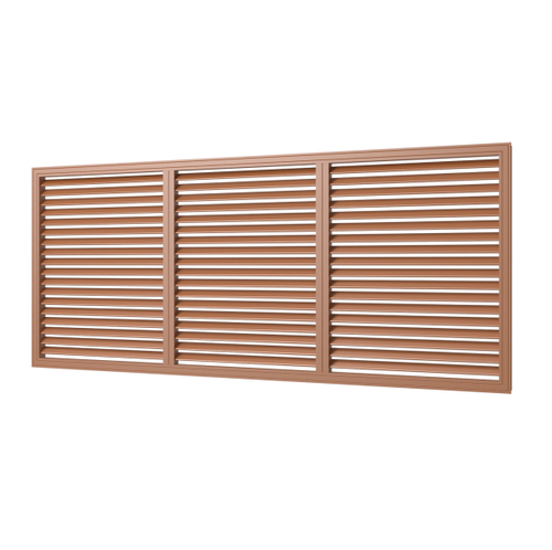 Решетка вентиляционная ПВХ для радиатора Era П60150Р 600х1500 мм Вишня