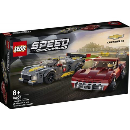 Конструктор Lego Speed Champions Chevrolet Corvette C8.R Race Car and 1968 Chevrolet Corvette 76903