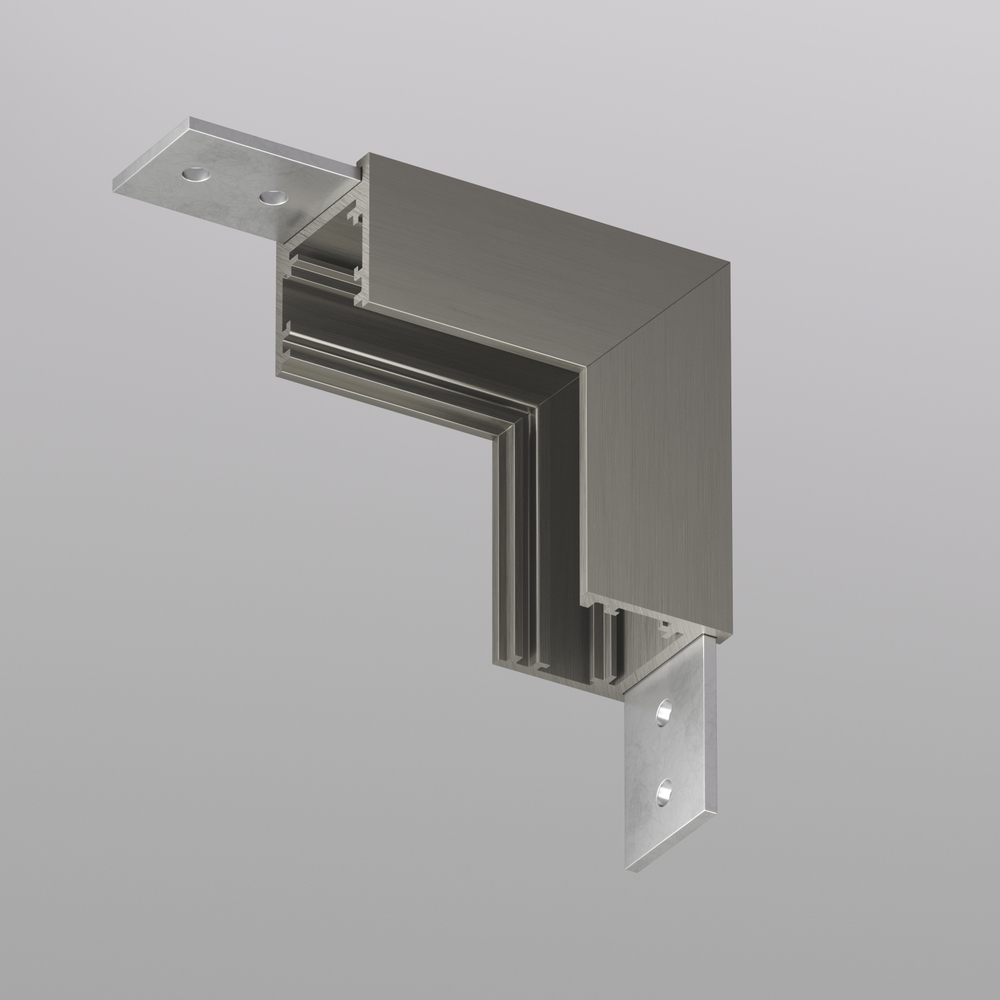 TR5732-DN Угловой элемент для трека SHINE BASE 90° стена-потолок, темный никель, алюминий