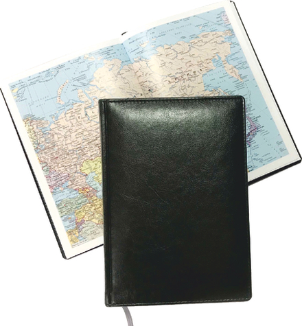 Ежедневник Lediberg Nebraska белый блок Зелёный