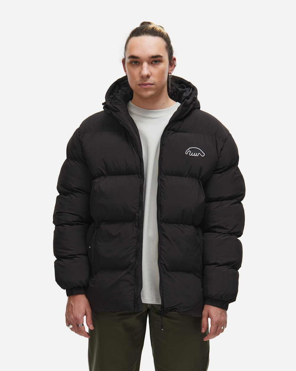 Пуховик ANTEATER Downjacket-HoodedCrispy-Black
