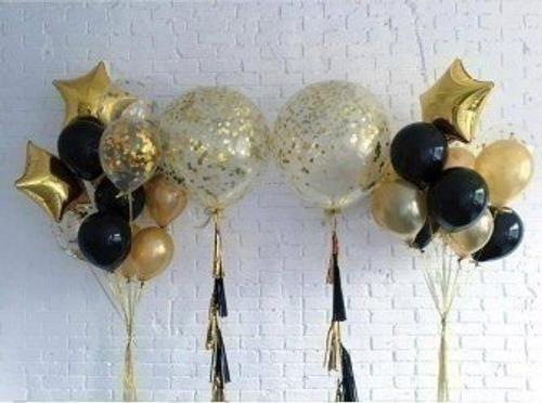 Готовое решение на День Рождения «Черное с Золотым»