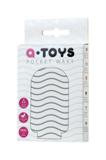 Белый мастурбатор A-Toys Pocket Wavy