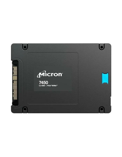 Micron 7450 PRO 1.92TB NVMe U.3 (15mm) PCIe NVMe Gen4 1x4 (v1.4) R6800/W2700MB/s 3D TLC MTTF 2М 800K/120K IOPS 3650TBW SSD Enterprise Solid State Drive, 1 year, OEM
