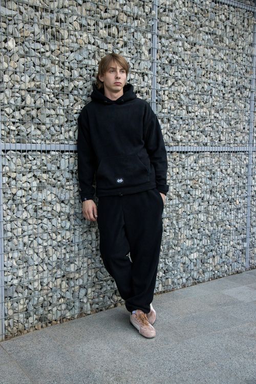 Брюки Hook Спортивные Утяжка Лого черные