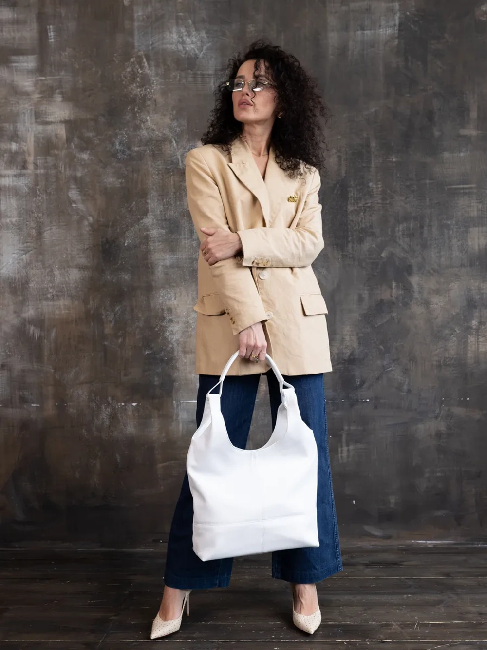 Сумка через плечо большая шоппер