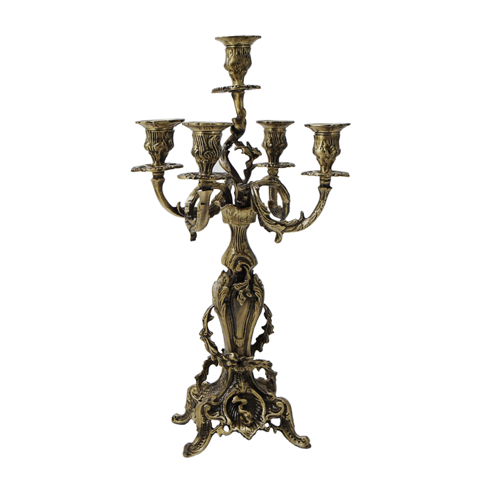 Bello De Bronze Канделябр Голфино 5-ти рожковый, антик