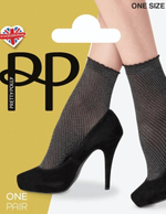 Эластичные сетчатые носочки (Размер: S-M-L) (Цвет: темно-серый)