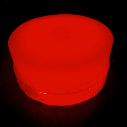 Светодиодная круглая брусчатка 80x80x40 красная