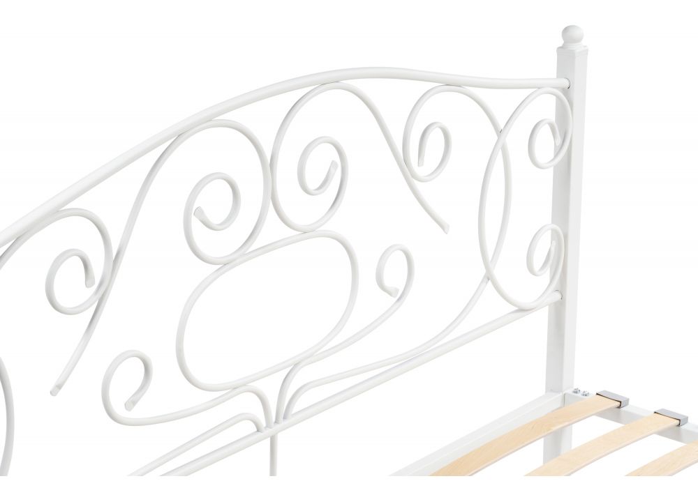 Двуспальная кровать Викси 160х200 белая