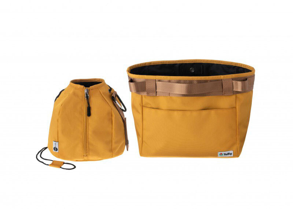 Сумка и мешочек для пряжи Tulip Amicolle цвет желтый