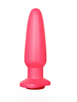 Анальный плаг LOVETOY, гладкий розовый, конусообразный