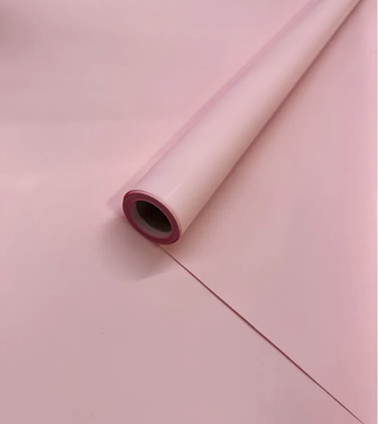 Подарочная упаковочная бумага, пудровая, 58 см