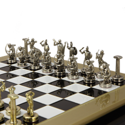 Manopoulos Шахматы сувенирные "Битва Титанов" бронзовые