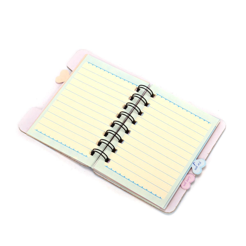 Блокнот "Авокадо" на спирали, 9*12 см, 50 листов, с разделителями, 4вида микс