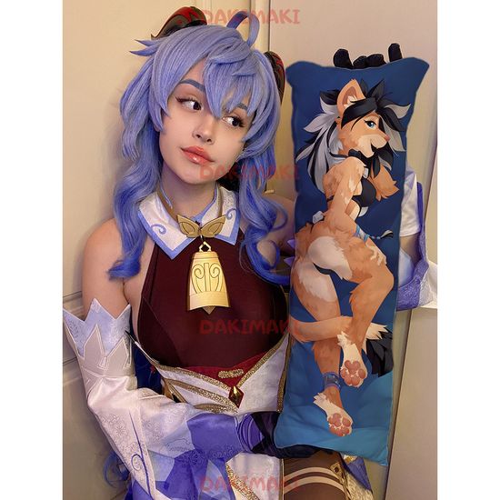 Мини дакимакура фурри Львица арт. M1193, 60х20 см