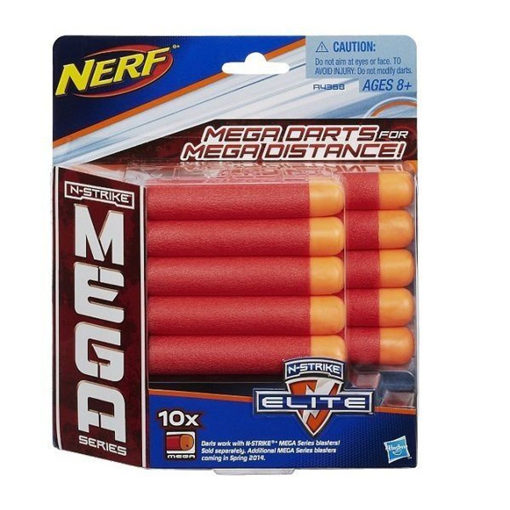 Купить Nerf Комплект 10 стрел для бластеров Мега.