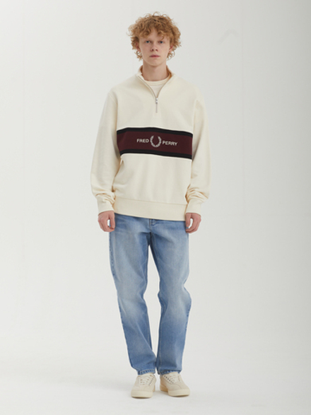 Мужская Толстовка (Half-zip) Embroidered Panel