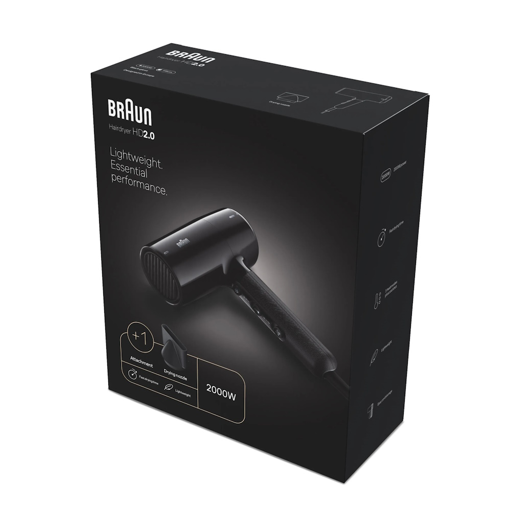 Фен для волос Braun Hairdryer BRHD200E
