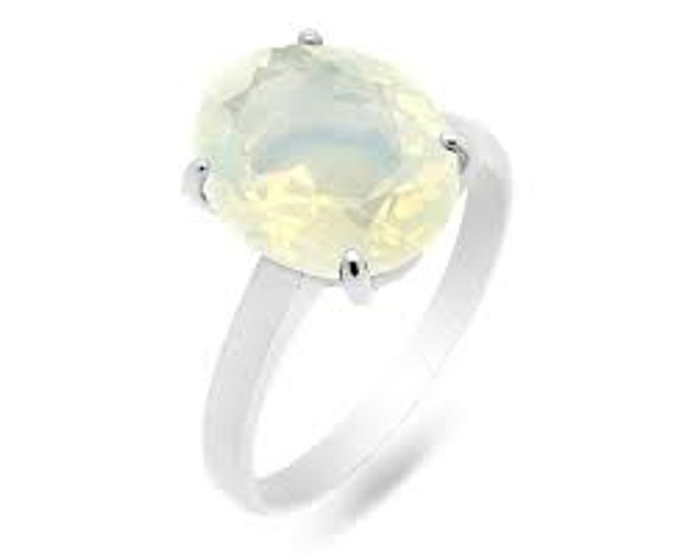 Кольцо из серебра с лунным камнем