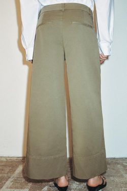 ZARA ДЖИНСОВЫЕ КЮЛОТЫ Z1975, ХАКИ