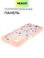 Чехол BROSCORP для Poco M4 Pro 5G оптом (арт. XM-PM4P-ST-TPU-PINK-PRINT)