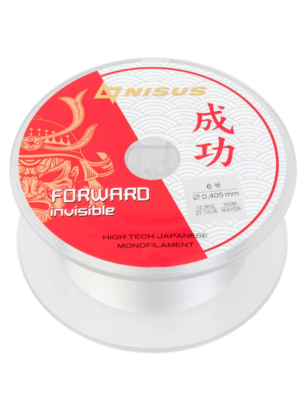 Леска для рыбалки Nisus FORWARD Invisible Nylon Transparent 0,286mm/300m (N-FI-0286-300)