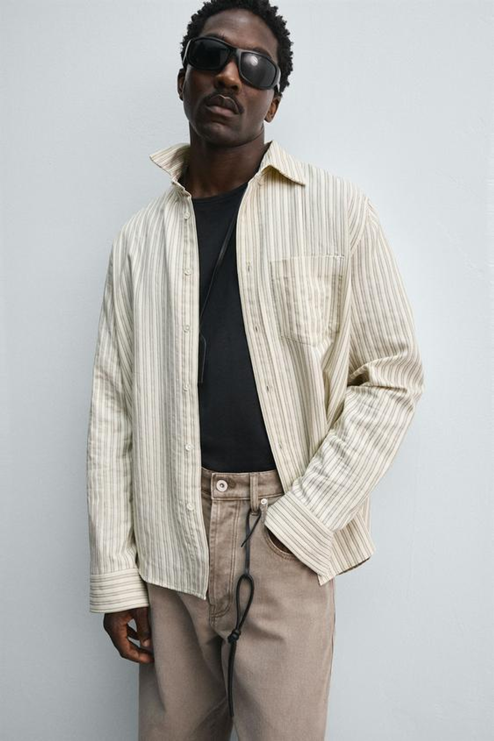 ZARA КОЖАНЫЙ БРЕЛОК LIMITED EDITION, ЧЕРНЫЙ