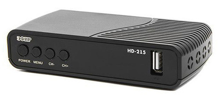 Ресивер DVB-T2 Сигнал Эфир HD-215 черный