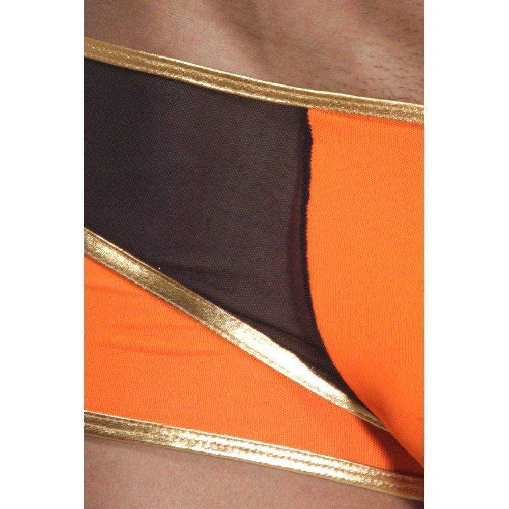 Мужские трусы хипсы оранжево-черные Cosmos Colors  L30_OBG