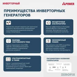Генератор бензиновый инверторный A-iPower A3500LiS (3.5 кВт)