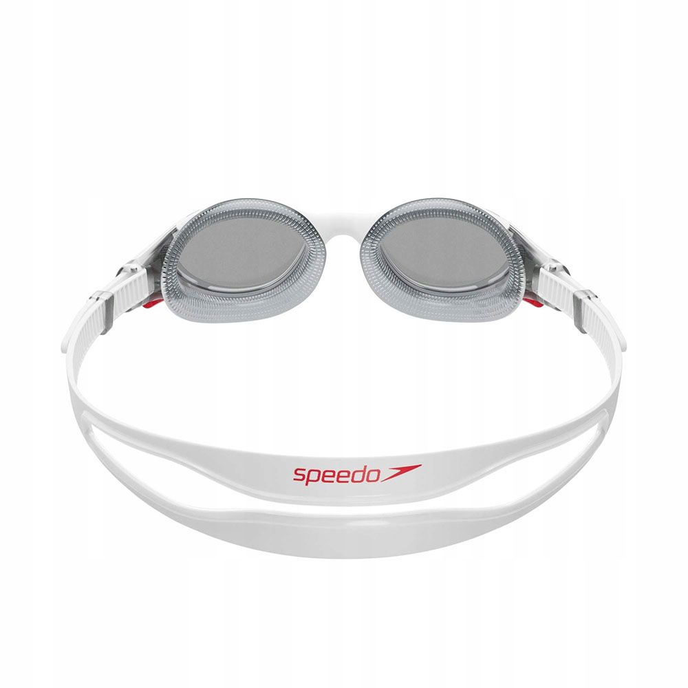 Очки для плав. SPEEDO Biofuse 2.0, 8-00233214500, ДЫМЧАТЫЕ линзы, белая оправа