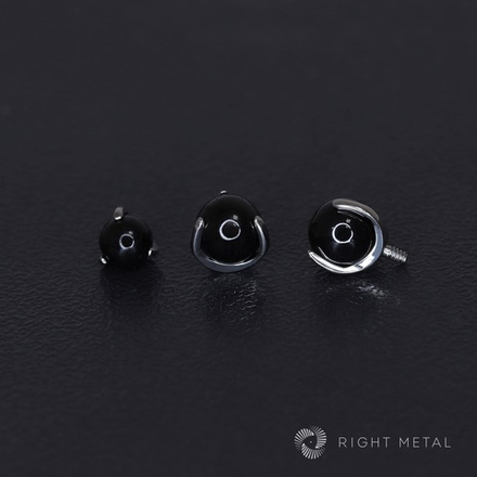Ball 3-Prongs 3мм/4мм/5мм Black Onyx